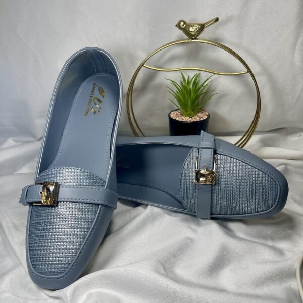 Azure Buckle Loafers