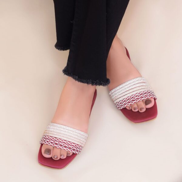 Ruby Radiance Slip-Ons