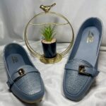 Azure Buckle Loafers
