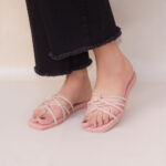 Blush Luxe Strappy Flats