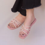 Blush Luxe Strappy Flats - Image 2